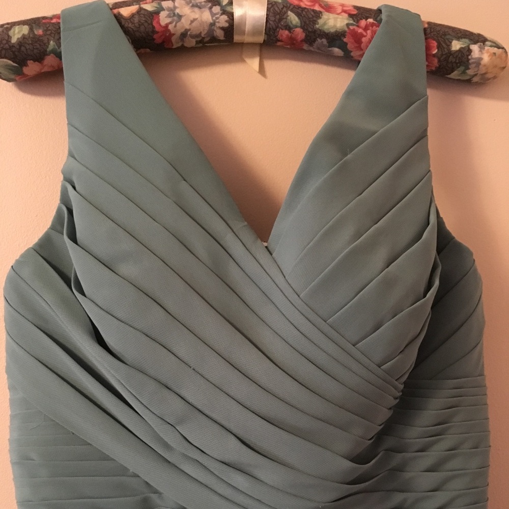Sage green formal dress
